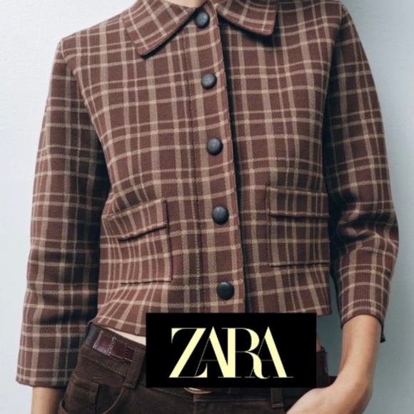 Zara Jackets & Blazers - NWT Zara Brown Knit cardigan, XL, GP1510